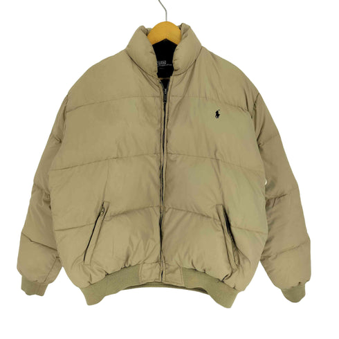 ポロバイラルフローレン Polo by RALPH LAUREN 90S ポニー刺繍 ジップアップ ダウンジャケット メンズ import:M