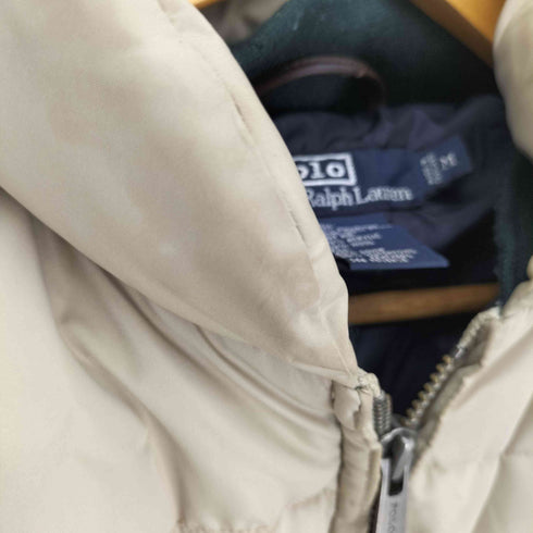 ポロバイラルフローレン Polo by RALPH LAUREN 90S ポニー刺繍 ジップアップ ダウンジャケット メンズ import:M