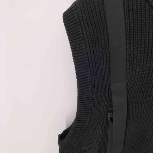 A'GEM/9 サイドジップ ニットベスト メンズ