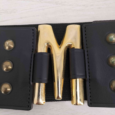 モスキーノ MOSCHINO Mバッグル レザーベルト レディース