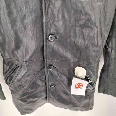 カスタムカルチャー CUSTOM CULTURE GOAT スカルレオパードライニング ゴートスキン シングルロングテーラードジャケット Y2K メンズ 44