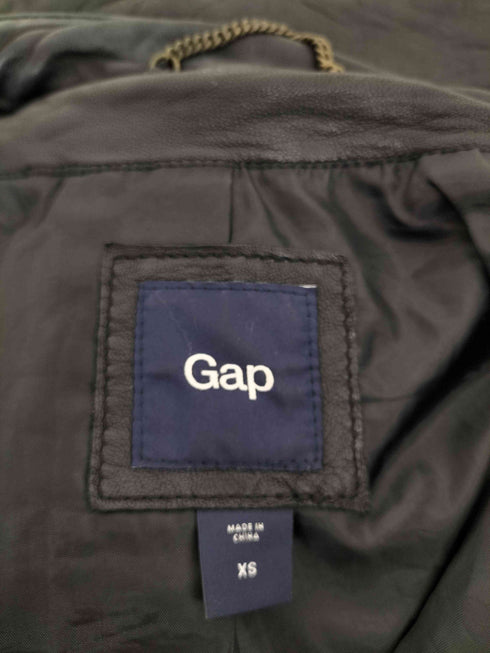 ギャップ Gap リアルレザーダブルライダースジャケット レディース XS