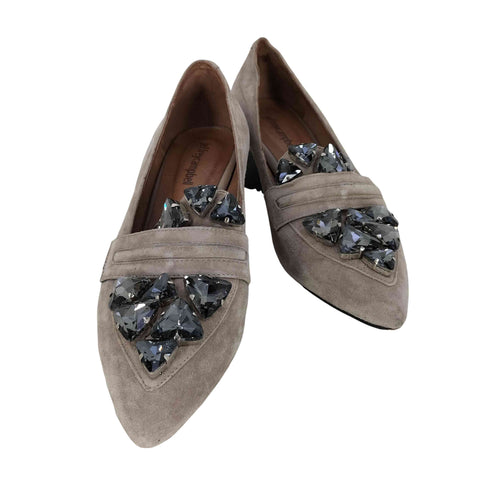ジェフリーキャンベル Jeffrey Campbell ビジュー スウェード パンプス レディース JPN:38
