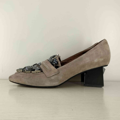 ジェフリーキャンベル Jeffrey Campbell ビジュー スウェード パンプス レディース JPN:38