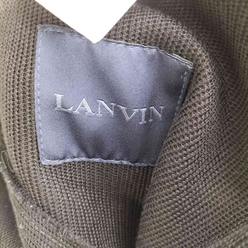 ランバン LANVIN 異素材切り替え 2Bテーラードジャケット メンズ UK:44