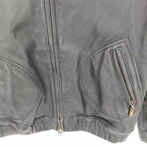 Lamb ノーカラー シングル ラムレザージャケット レディース 0