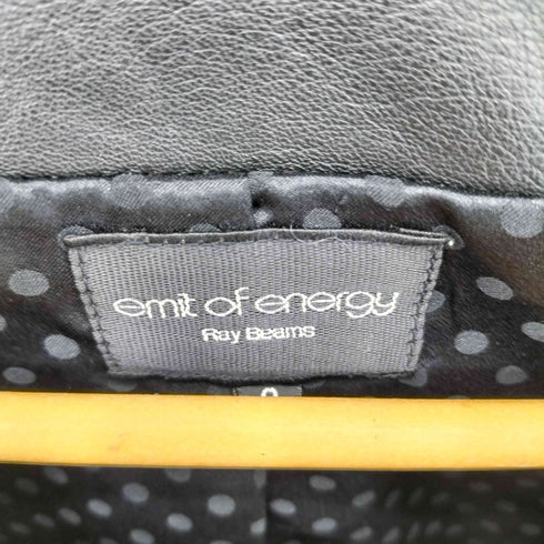 Lamb ノーカラー シングル ラムレザージャケット レディース 0