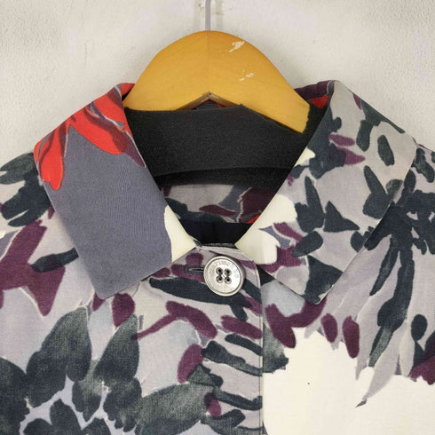 マリメッコ marimekko 総柄花柄ステンカラーコート レディース 38