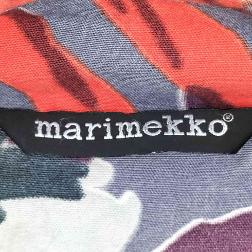 マリメッコ marimekko 総柄花柄ステンカラーコート レディース 38