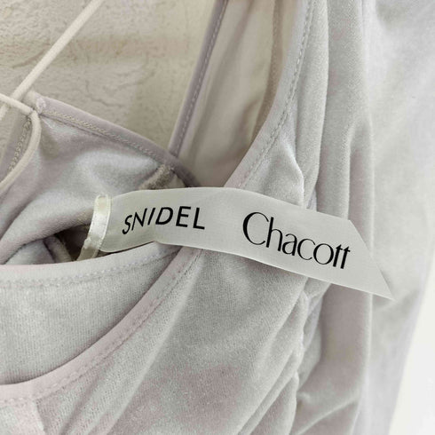 スナイデル snidel Chacott ベロア×チュールワンピース レディース 0
