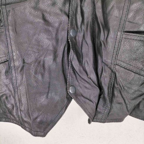 GENUINE LEATHER レザーベスト メンズ 58