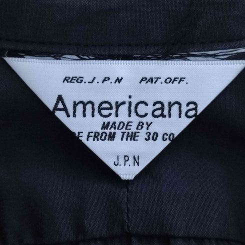 アメリカーナ Americana スキッパーシャツロングワンピース レディース