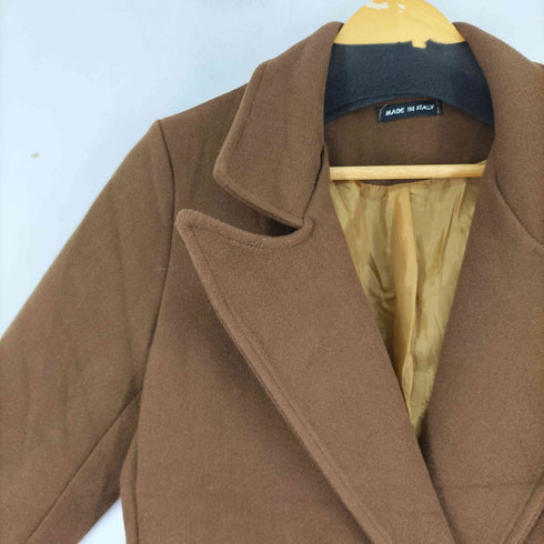 ウール混チェスターコート レディース