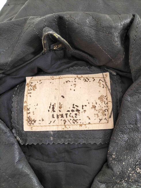 GENUINE LEATHER スエード切替デザインレザーコート レディース 22