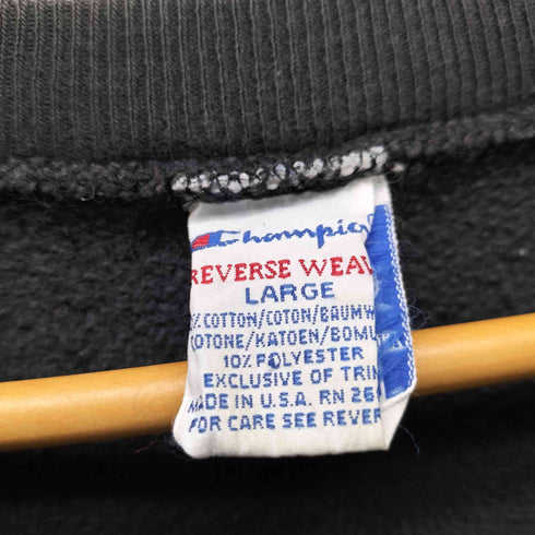 チャンピオン Champion 90S USA製 刺繍タグ 袖目付き REVERSE WEAVE リバースウィーブ スウェット トレーナー メンズ import:L