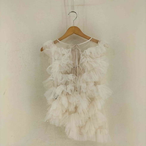 NOTRE emor asymmetry tulle tops レディース FREE