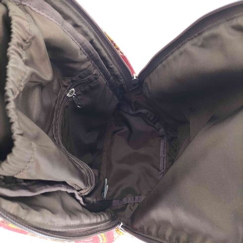 ノースフェイスパープルレーベル THE NORTH FACE PURPLE LABEL 総柄 民族柄 レザーパッチ 麻リネン混 キャンバス ワンショルダー バッグ メンズ