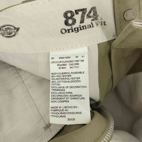 ディッキーズ Dickies 874 Original Fit 65/35 ポリコットン ジップフライ チノパン ワーク パンツ メンズ 30×30