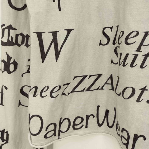 VENICE W メッセージ クルーネック 長袖カットソー レディース import:S