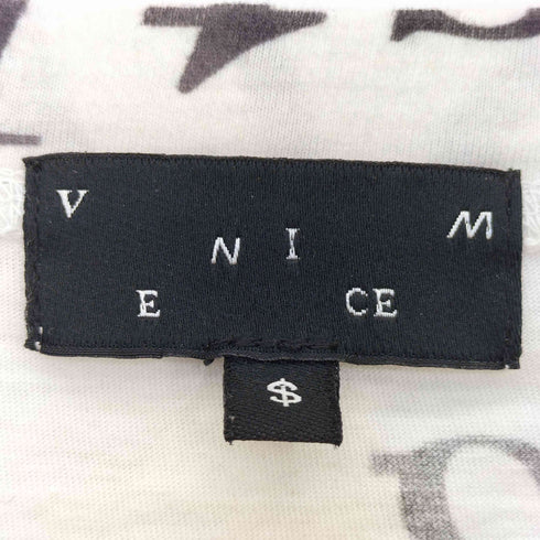 VENICE W メッセージ クルーネック 長袖カットソー レディース import:S