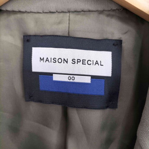 メゾンスペシャル MAISON SPECIAL CORDURA Wool Prime-Over Gold Button Double Blazer メンズ 00