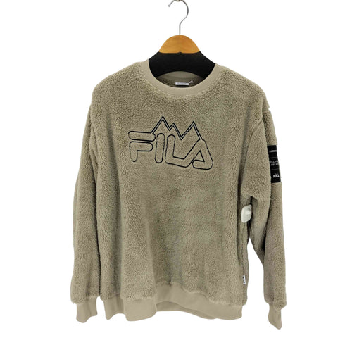 フィラ FILA ロゴ刺繍フリースプルオーバー メンズ JPN:L