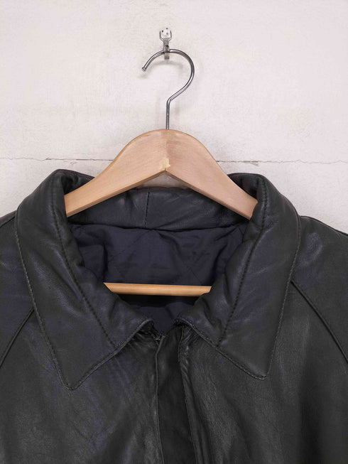 アーガイルジップレザージャケット メンズ