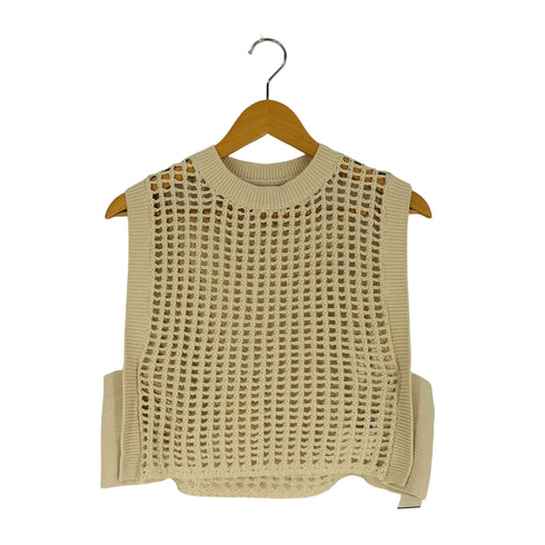 ハイク HYKE 24SS CROCHETED CROPPED メッシュ ニットベスト レディース