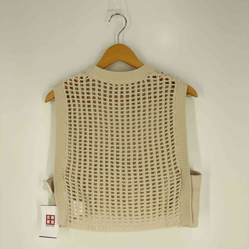 ハイク HYKE 24SS CROCHETED CROPPED メッシュ ニットベスト レディース