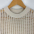 ハイク HYKE 24SS CROCHETED CROPPED メッシュ ニットベスト レディース