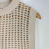 ハイク HYKE 24SS CROCHETED CROPPED メッシュ ニットベスト レディース