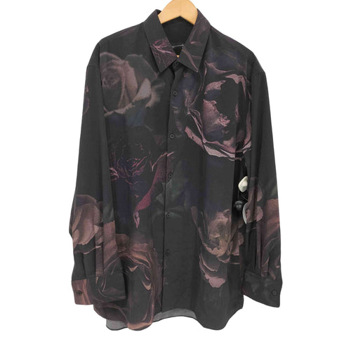 ラッドミュージシャン LAD MUSICIAN 21SS DECHINE BIG ROSE BIG SH RED フラワー ビッグ シャツ メンズ JPN:46