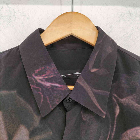 ラッドミュージシャン LAD MUSICIAN 21SS DECHINE BIG ROSE BIG SH RED フラワー ビッグ シャツ メンズ JPN:46
