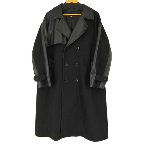 ハレ HARE フェイクレザー切り替えトレンチコート メンズ JPN:S