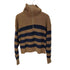 ギャップ Gap ボーダー柄 リングハーフジップ ハイネックコットンニット メンズ import:M