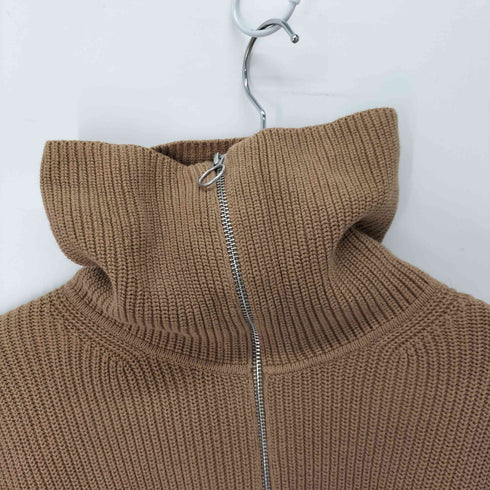 ギャップ Gap ボーダー柄 リングハーフジップ ハイネックコットンニット メンズ import:M