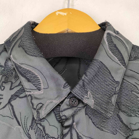 ハレ HARE 刺繍総柄 S/S シャツ メンズ