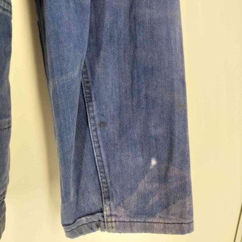 BLUE TWIST ドイツ製 ユーロ フレンチ リペア ヘリンボーン ワーク シャツ ジャケット メンズ EUR:48