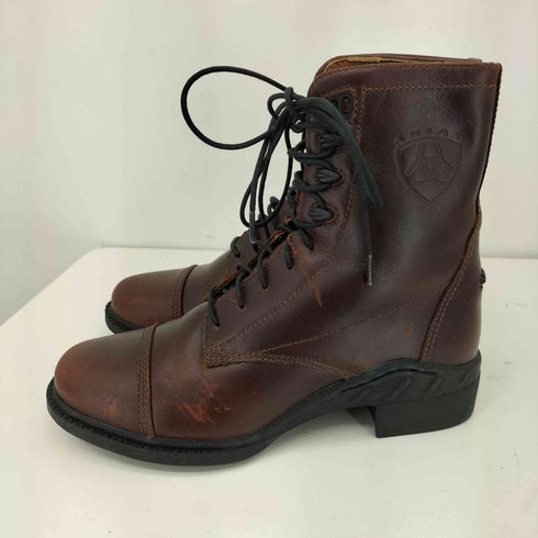 ARIAT レースアップ ショート レザーブーツ レディース US:5.5