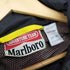 マルボロ Marlboro 90S ロゴ刺繍 裏地メッシュ ナイロン マウンテンパーカー シェルジャケット メンズ FREE