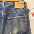 リーバイス Levis 90S 96年8月製 バレンシア工場 ボタン裏555刻印 501×× 復刻 ボタンフライ ストレート デニムパンツ ビックE メンズ W32L36