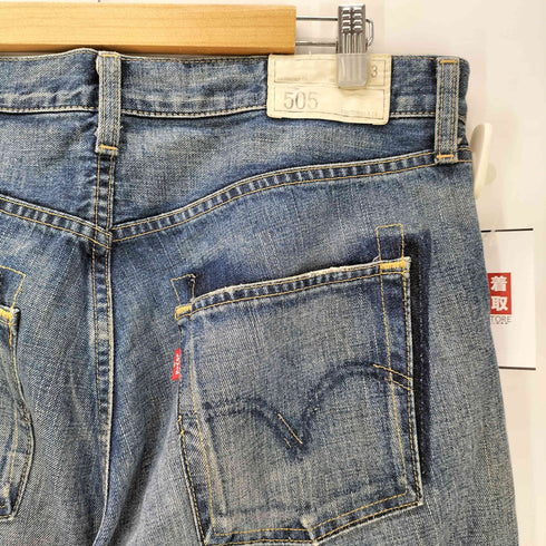 リーバイス Levis 00S 05年製 日本製 ボタン裏J38刻印 505 ストレート デニム パンツ メンズ  W36L33