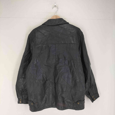 GENUINE LEATHER レザースイングトップジャケット メンズ