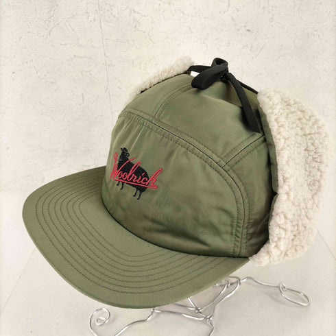 ウールリッチ WOOLRICH サテン ボア イヤーフラップ キャップ メンズ FREE