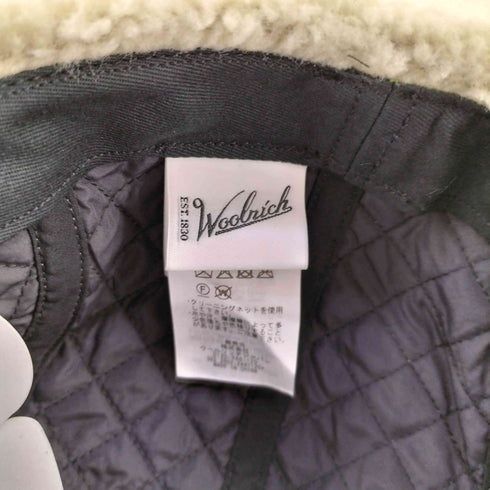 ウールリッチ WOOLRICH サテン ボア イヤーフラップ キャップ メンズ FREE