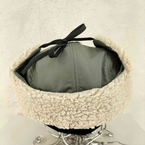 ウールリッチ WOOLRICH サテン ボア イヤーフラップ キャップ メンズ FREE