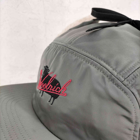 ウールリッチ WOOLRICH サテン ボア イヤーフラップ キャップ メンズ FREE