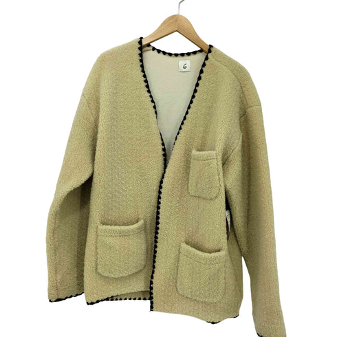 ロクビューティーアンドユースユナイテッドアローズ 6 BEAUTY & YOUTH UNITED ARROWS BOA SHELL STICH CARDIGAN レディース