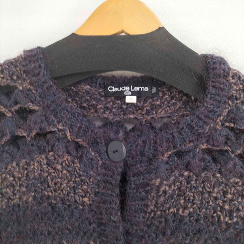 CLAUDE LEMA ナイロン混 ウールカーディガン レディース JPN:9号