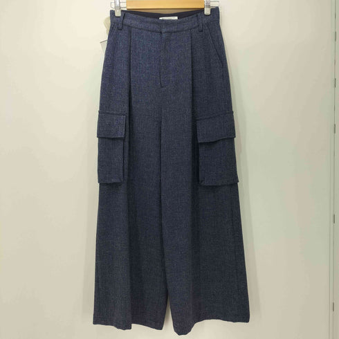 ビューティーアンドユースユナイテッドアローズ BEAUTY & YOUTH UNITED ARROWS デニムライクツイードフリンジ ジャケット + パンツ セットアップ レディース 上下共に:M